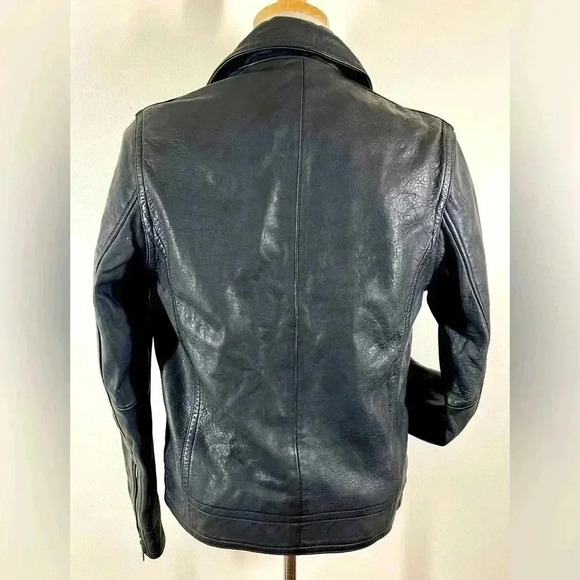Zadig & Voltaire | Lamb Leather Biker Jacket | Zip or Snap Front | W FR 36 US 4 - Picture 4 of 8